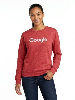 Google Maroon Logo Crewneck Sweatshirt size Small